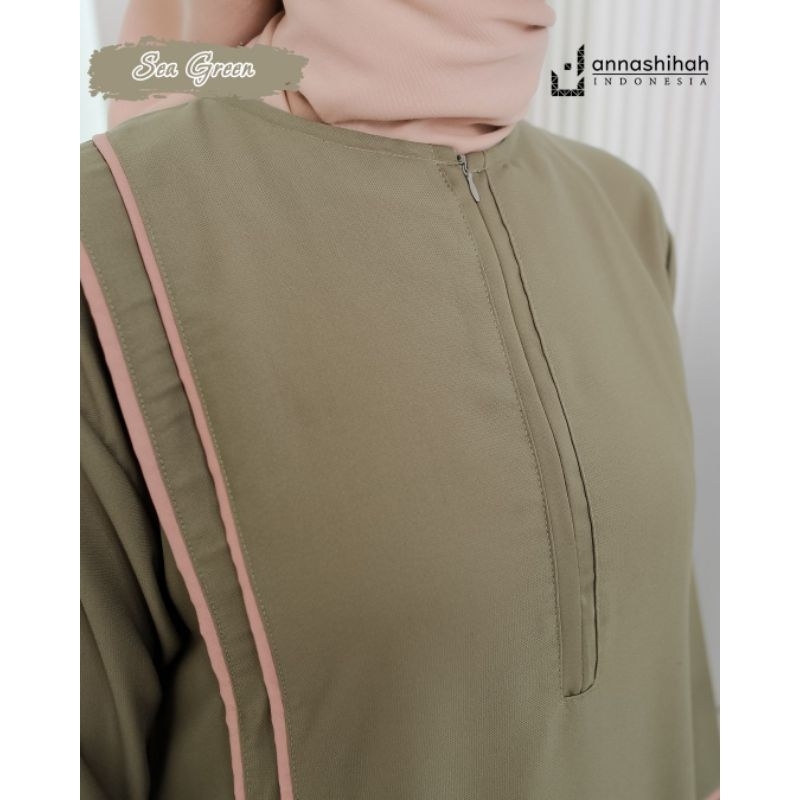 DRESS YASMINE ABAYA ANNASIHAH/ABAYA POLOS MET YORIS