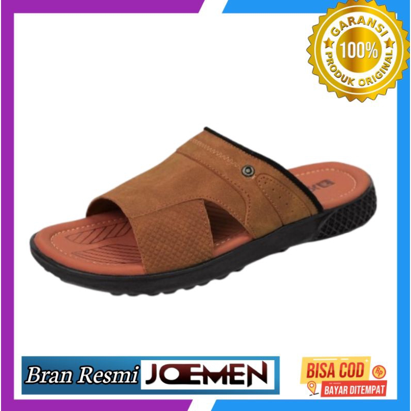 sandal kulit pria  joemen slop casual , sandal  joemen, sandal pria, sandal kulit pria
