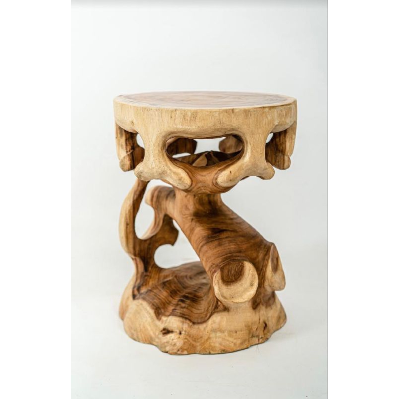 Meja akar kayu jati premium