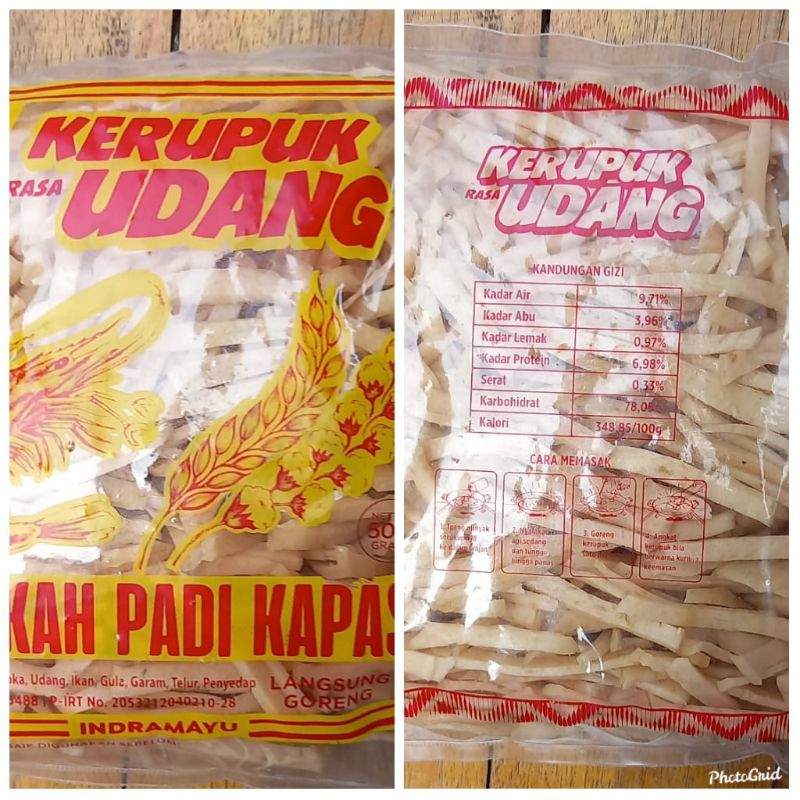 

kerupuk udang stik padi kapas