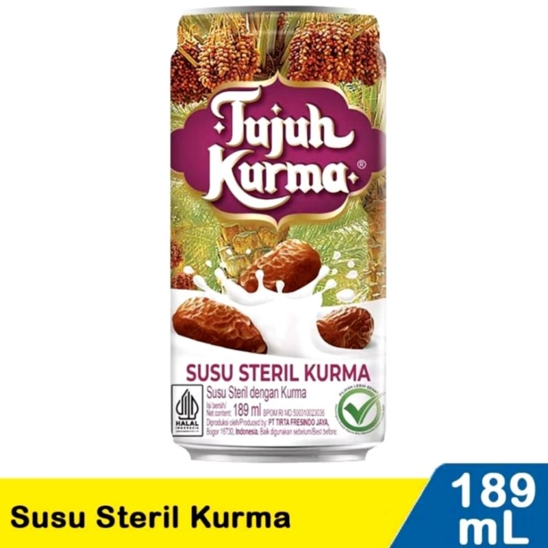 

3 Kaleng Susu Steril TUJUH KURMA 189ml