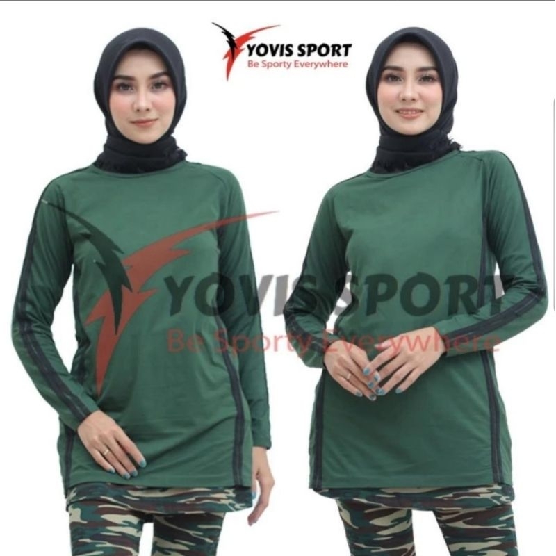Baju Atasan Senam Wanita  Yovis Sport Original