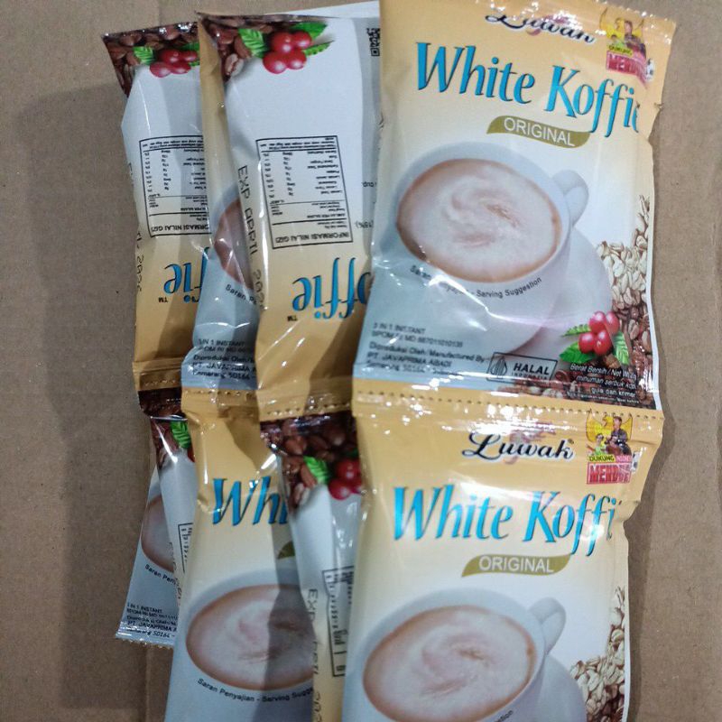 

(ISI 10 SACHET) LUWAK WHITE KOFFIE ORIGINAL