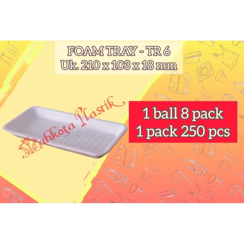 tempat daging, ikan/tray makanan/Foam Kotak TR 6