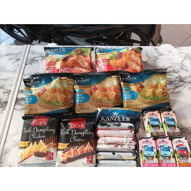 

Paket Bundling 5 Nugget 2 Dumpling 1 Sosis 6 Susu