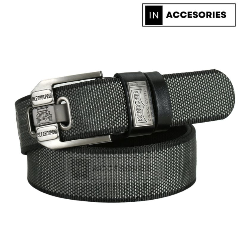 Sabuk Pria Canvas Ikat Pinggang Pria Nylon Canvas Stylish