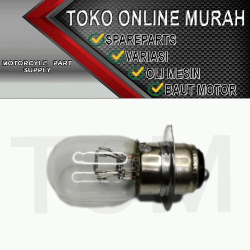 BOHLAM LAMPU DEPAN K1 SEMUA MOTOR, 12 VOLT, 35 WATT