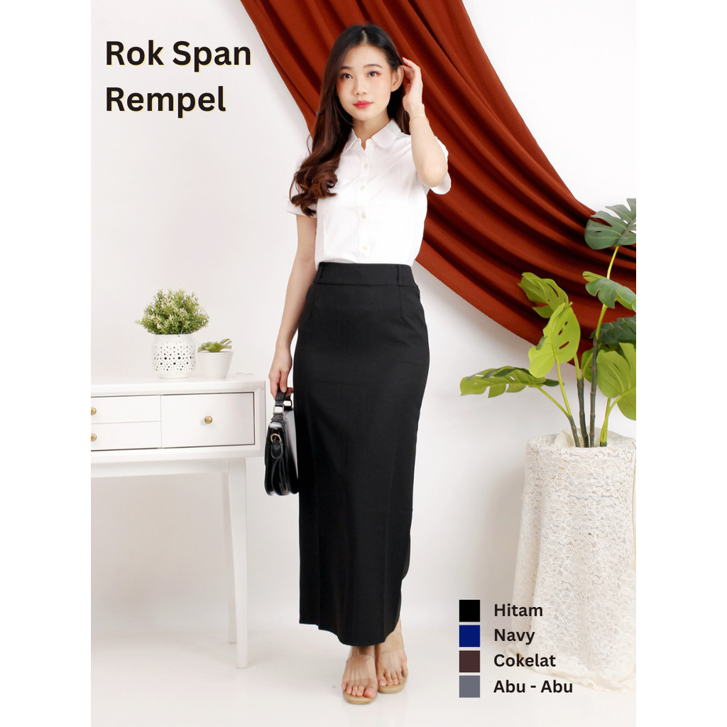 Rok Panjang Kerja Wanita Kantor / Rok Span Kerja Wanita / Rok Span Panjang Kantor Wanita / Rok Span 