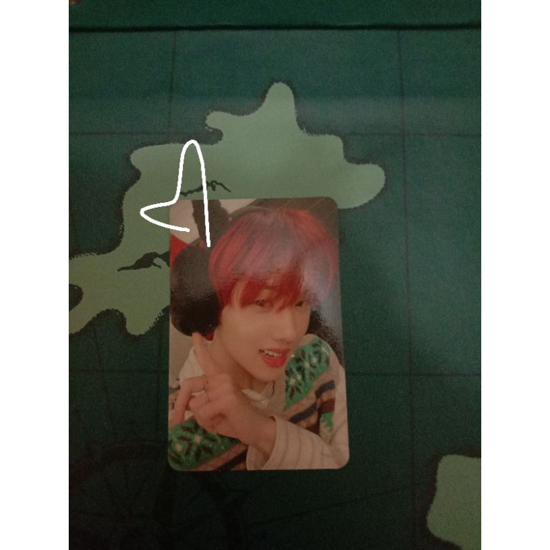 photocard pc jisung pink christmas nct dream