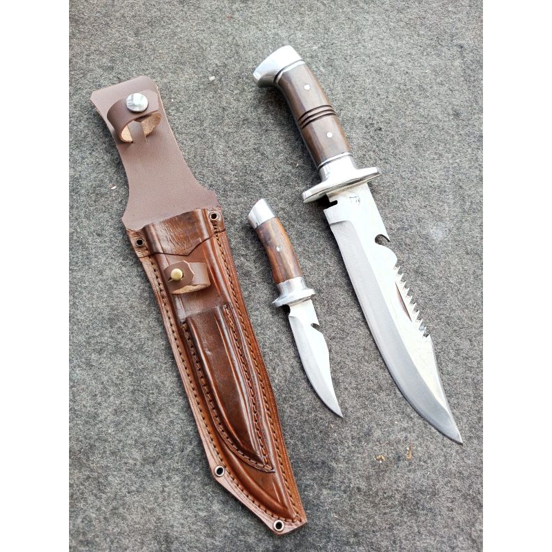 pisau rambo beranak bahan baja per