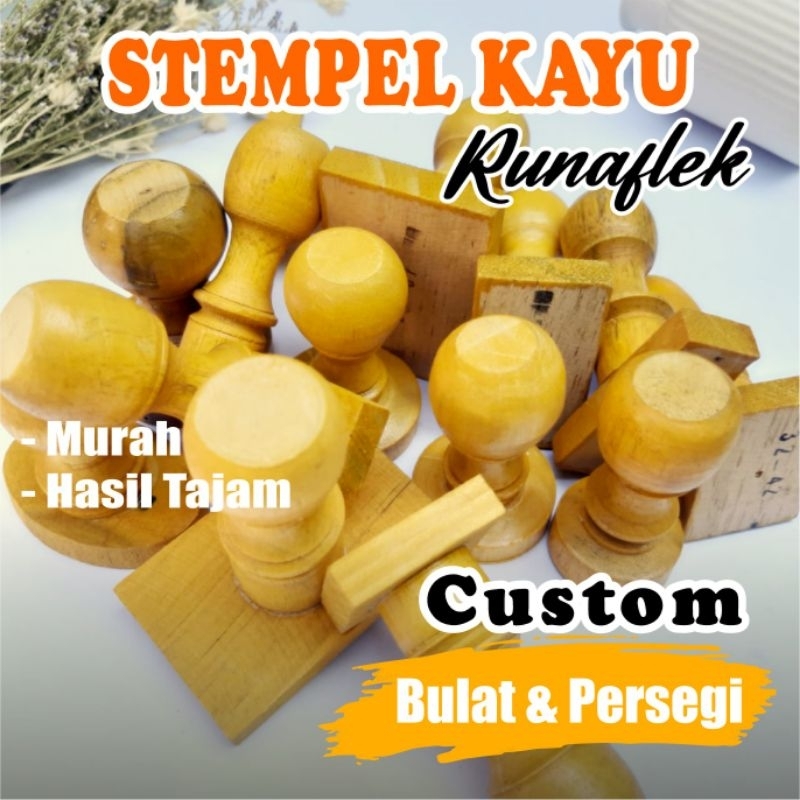 

Stempel kayu/stempel runaflek/stempel manual custom