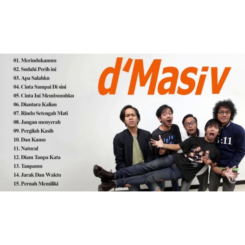 KASET CD MOBIL LAGU BAND DMASIV-KASET CD COMPACT DISC LAGU POP INDONESIA 2000 AN-KASET CD LAGU POP 2