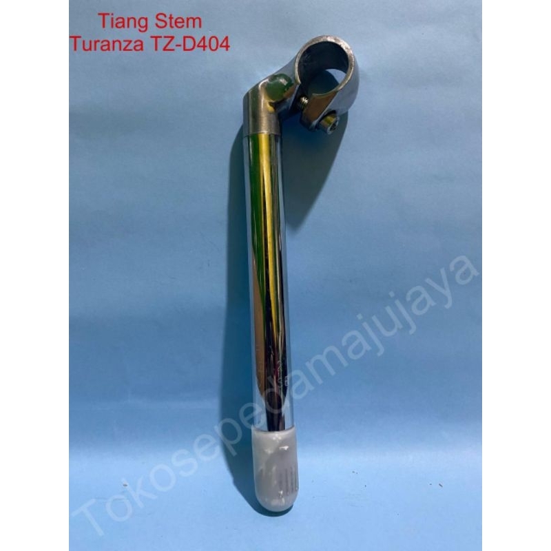 tiang stem head stang tiang stir setir sepeda Turanza TZ 404 D404 22.2mm jengki sepeda Minion silver