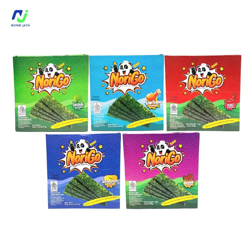 

Norigo Rumput Laut Box Isi 12 pcs×3g