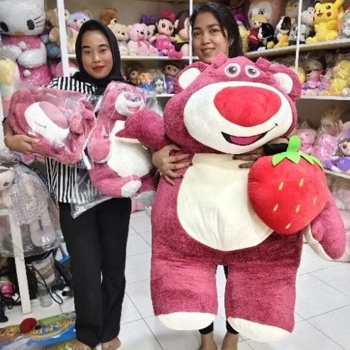 BONEKA LOTSO STRAWBERRY SUPER GIANT / JAYEN SEGEDE LAKI LAKI DEWASA PREMIUM SOFT QUALITY IMPORT