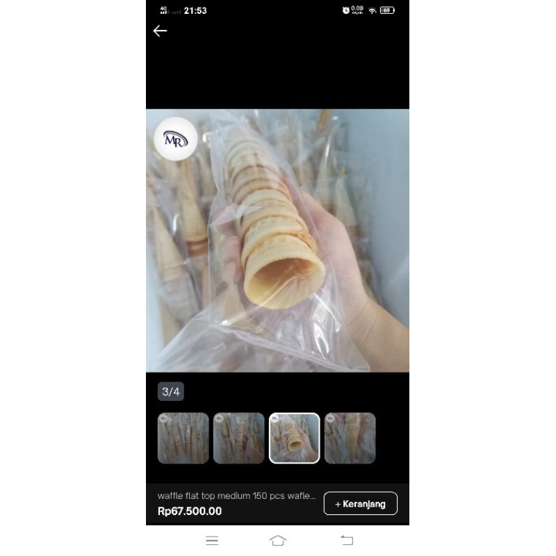 

waffle cone sedang 150 pcs sugar cone ice cream kon es krim contong eskrim wafle cone home made wadah eskrim