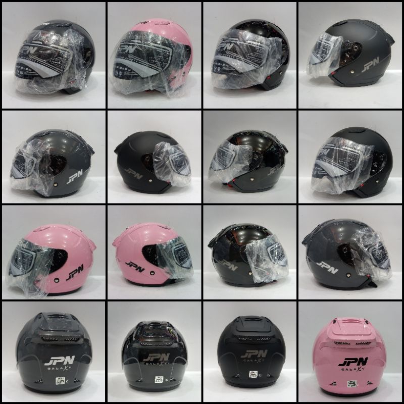 Helm jpn galaxy single visor half face