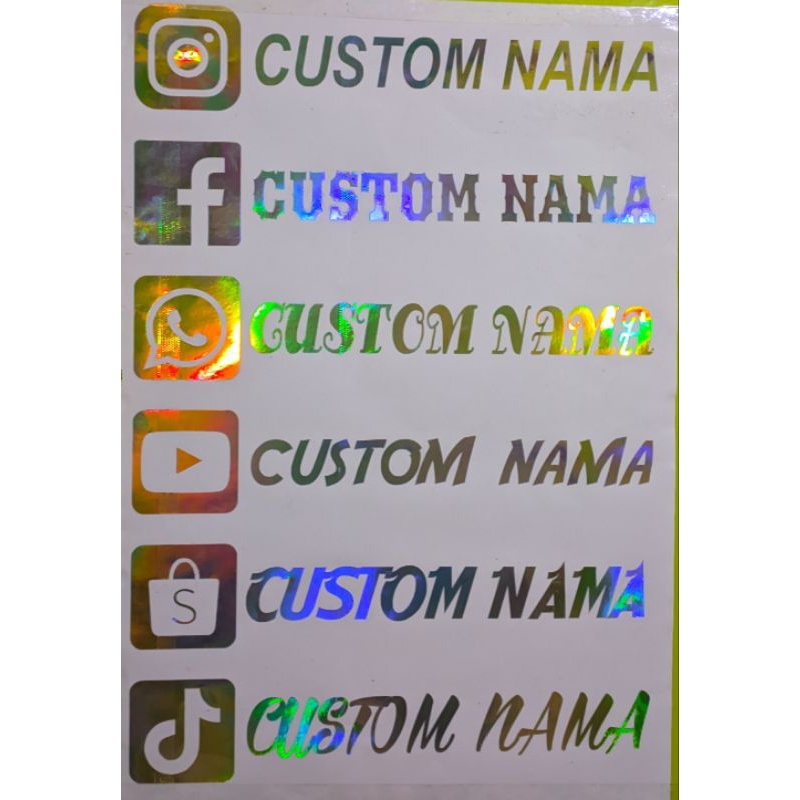 

STIKER CUTTING TIMBUL | STIKER HOLOGRAM | STIKER CUSTOM NAMA TIMBUL