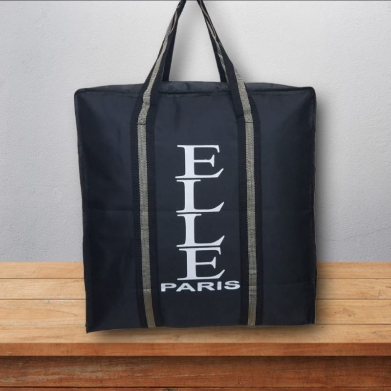 Tas belanja Elle Paris serbaguna Tas traveling pakaian jumbo
