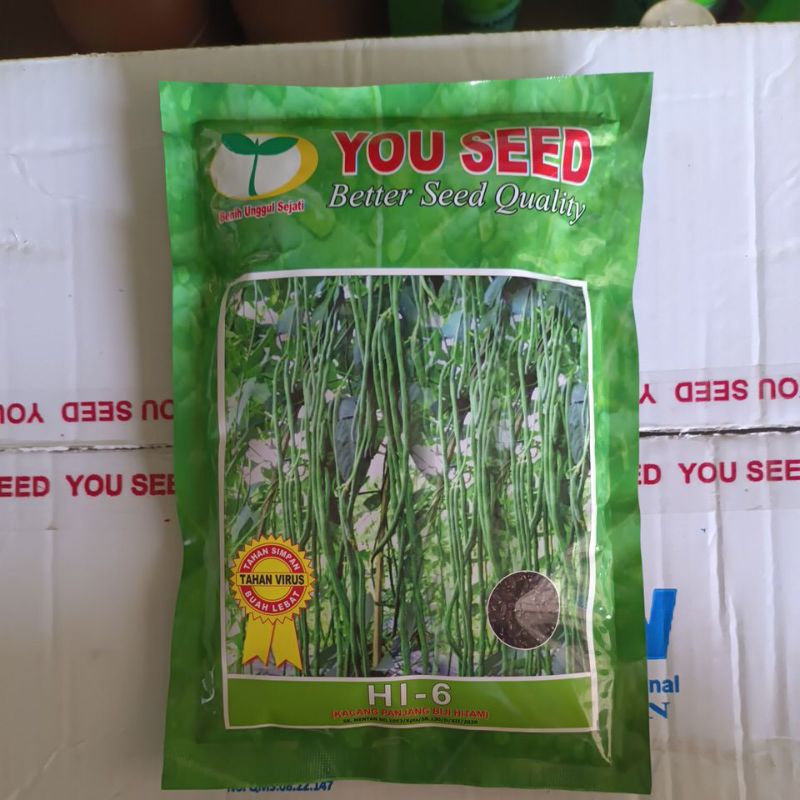 

Benih Bibit Kacang Panjang HI-6 You Seed 500Gram