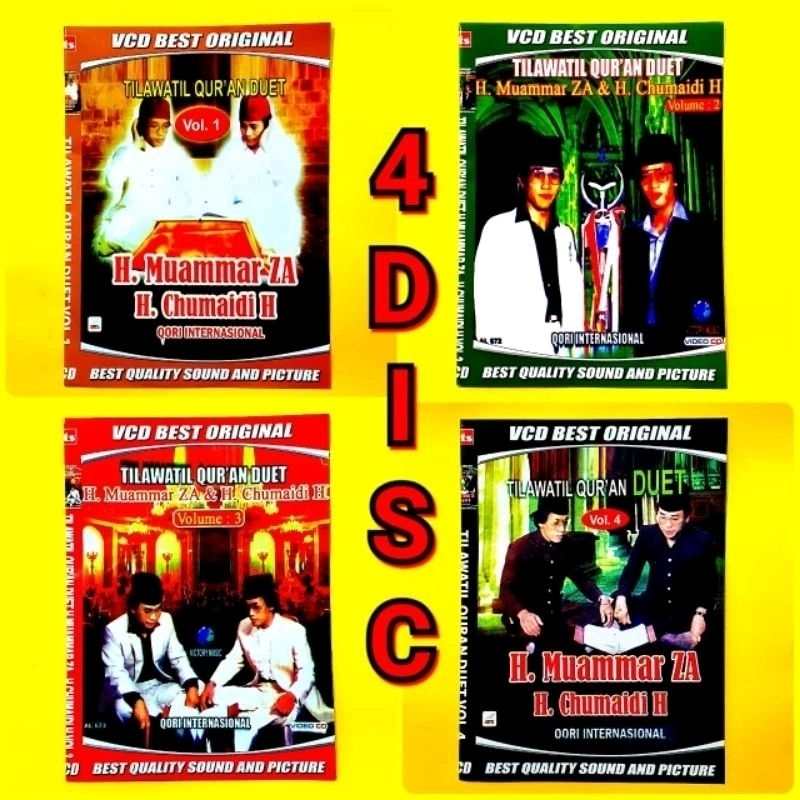 LENGKAP FULL BOX-KASET VCD TILAWATIL QURAN DUET H MUAMMAR ZA-KASET VCD H MUAMMAR ZA-KASET DVD MUAMMA