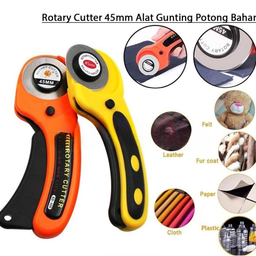 

KODE K67F Rotary Cutter 45mm Alat Gunting Potong Bahan Kain Refill Cutter