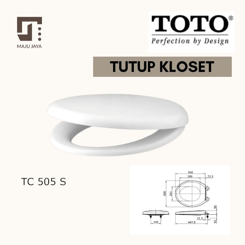 TUTUP KLOSET TOTO / TUTUP KLOSET DUDUK TOTO TC505W / TC505SW / TCW07S / TUTUP KLOSET SOFT CLOSED TID