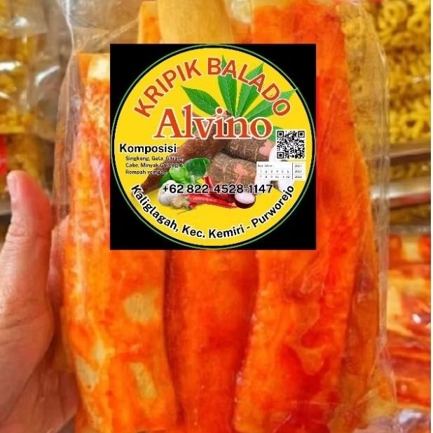 

Kripik Balado Alvino 50gr Pedas Manis Gurih