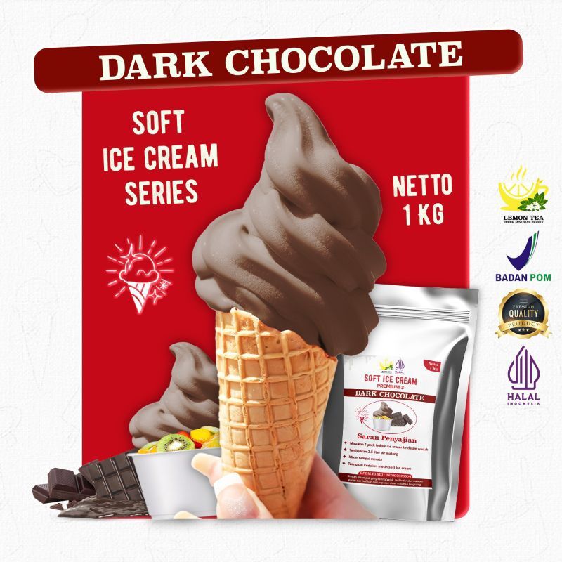 

BUBUK ES KRIM DARK CHOCOLATE /PREMIUM 88 1000 gram