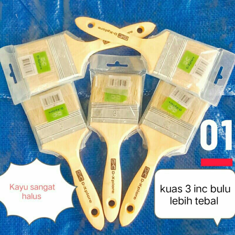 

KUAS 3 " MERK D---XPLORE ,