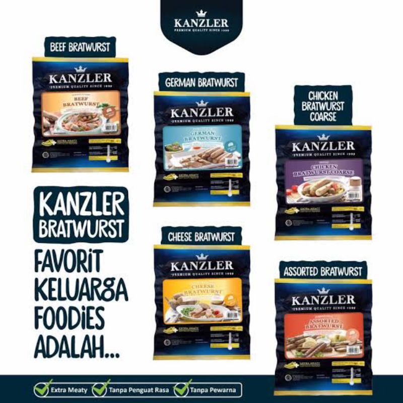 

kanzler sosis sapi cocktail 250gr / beef cocktail / beef sausage