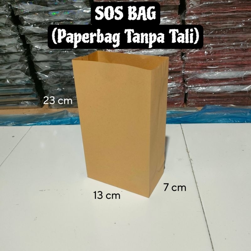 

SOS Bag Kantong Kertas Roti | Fried Chiken | Kue | Snack (Bisa Cetak Nama Toko/Brand sendiri)
