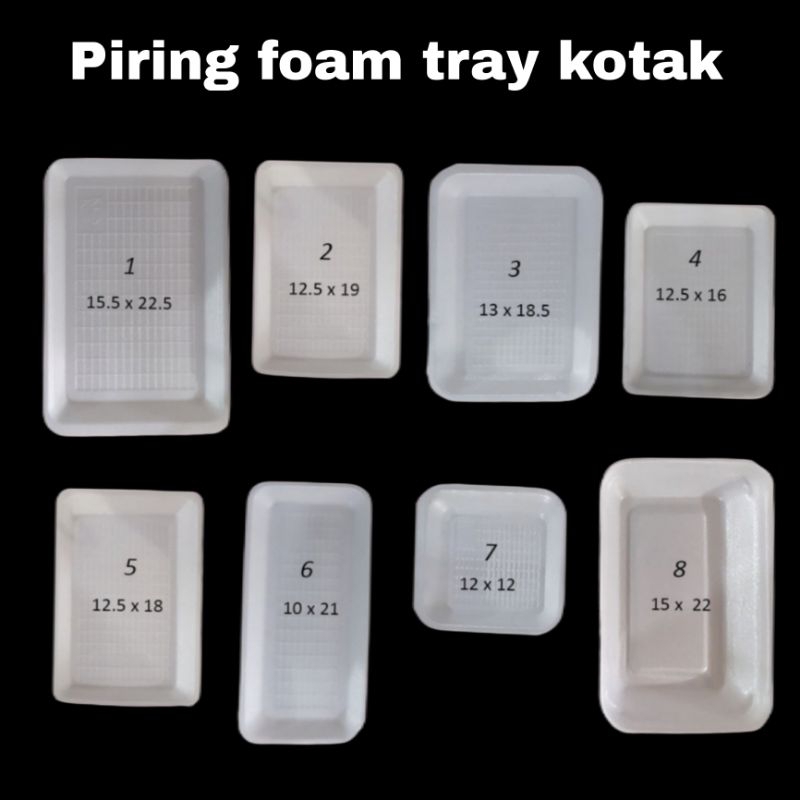 styrofoam buah sayur foam sterofoam tray buah sayur ikan  harga satuan