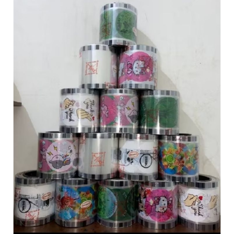 

tutup gelas plastik roll/plastik penutup gelas cup isi 1000 cup