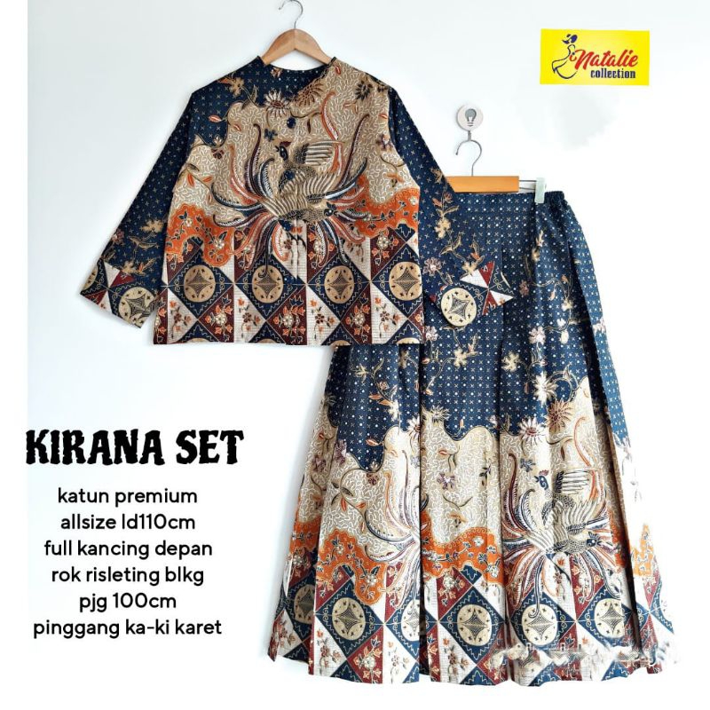 Kirania set blouse rok batik ori batik solo