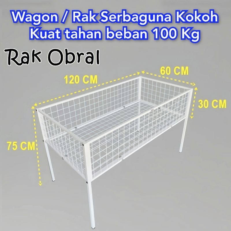 Terlaris Keranjang Display / Keranjang Obral / Rak Obral / Wagon / Wagon Obral