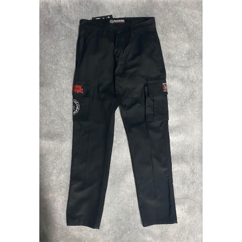 Celana Cargo panjang HITAM by prapatan Rebel