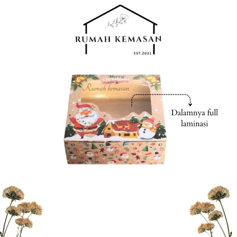 

box Natal ukuran 20cmx20cmx7.5cm
