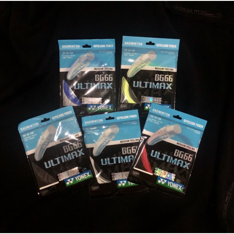 CUCI GUDANG SENAR RAKET (MEDIUM FEELING) BG 66 ULTIMAX 0.66mm / 22 GA.