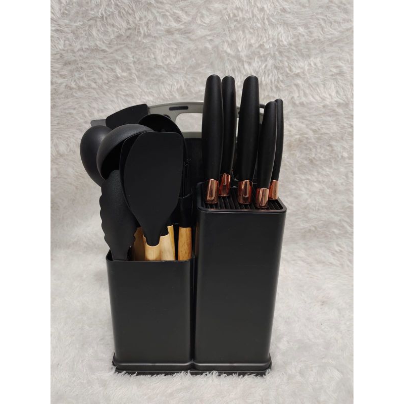 Sutil Set Pisau Bahan Silicone/Alat Dapur Lengkap/Set Pisau 17in1/Peralatan Memasak/Peralatan Dapur