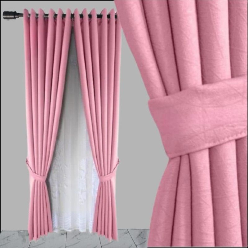 Gorden Blackout Import Gorden Jendela Gorden Pintu L140xT220 cm