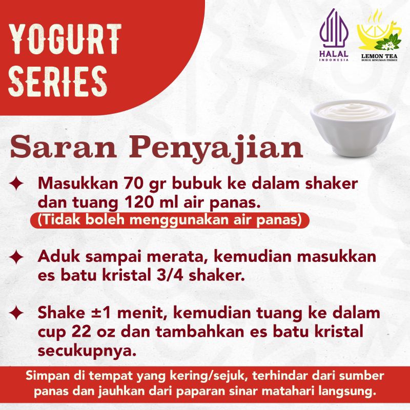 

IO Bubuk Minuman STRAWBERRY YOGURT 1gr