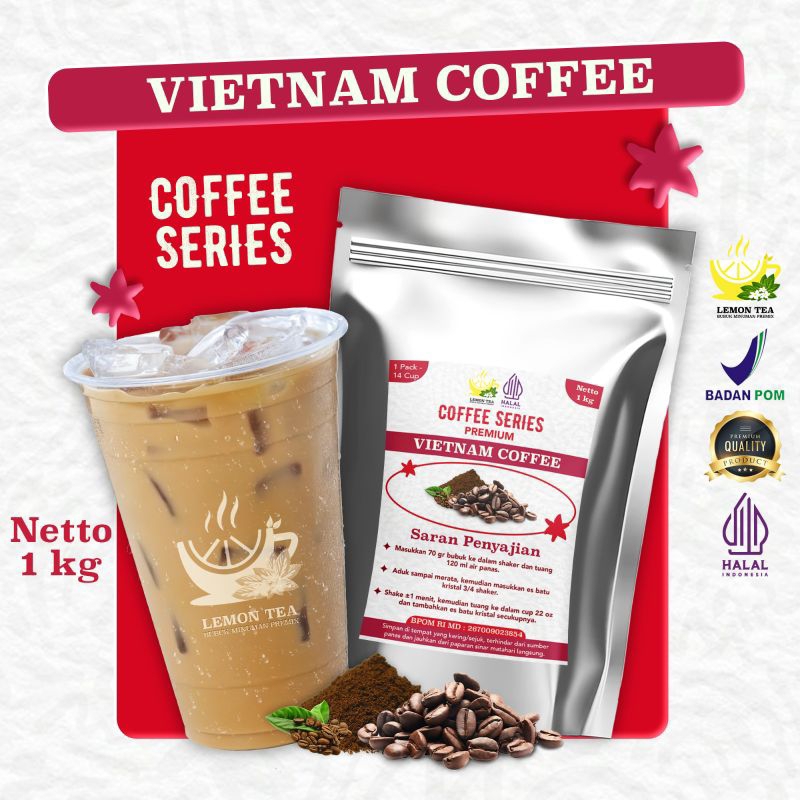 

Minuman Bubuk instan COFFEE VIETNAM 1000gr Halal Bpom
