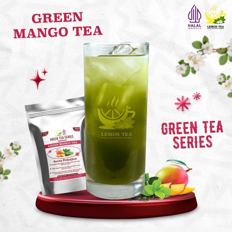 

TEH HIJAU MANGO TEA BUBUK MINUMAN 1000gr PLUS GULA -GROSIRAN PABRIKKU