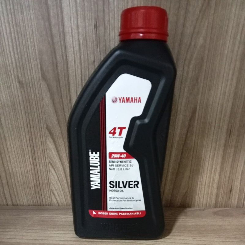 Oli Yamalube Silver 0.8Liter PELUMAS OLI MESIN MOTOR -OLI 4TAK YAMAHA JUPITER VEGA 20W-40 800ML