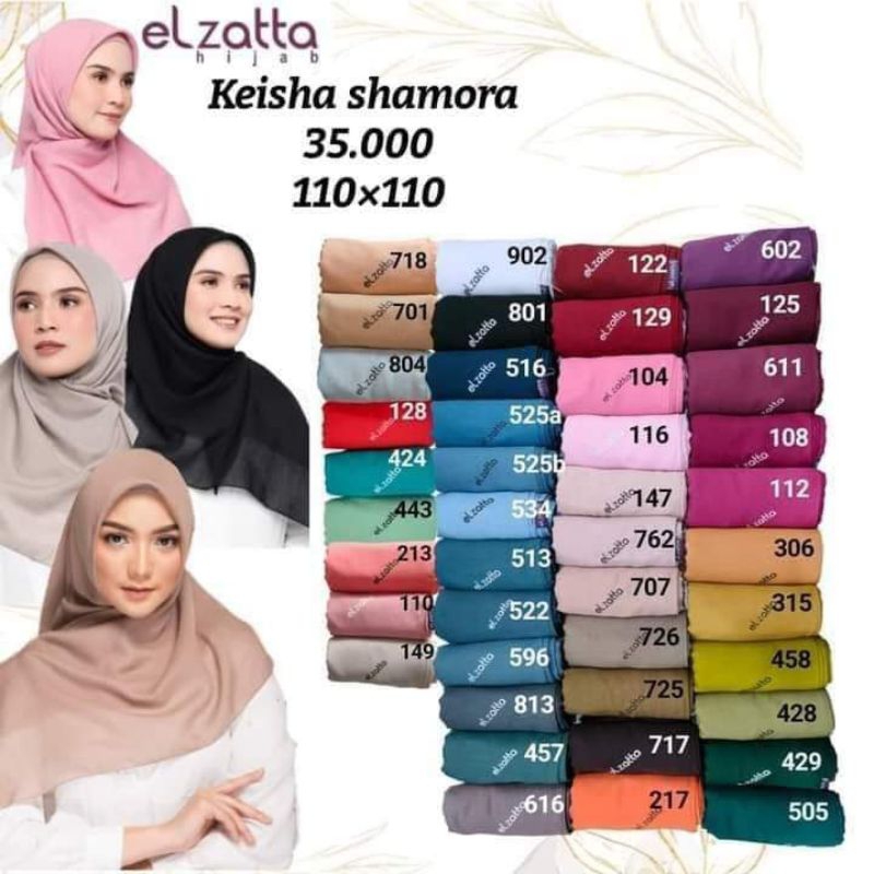 ELZATTA KEISHA SHAMORA // Kerudung Segiempat Elzatta