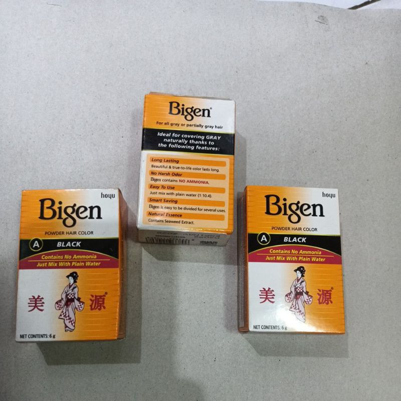 SEMIR RAMBUT BIGEN / SEMIR BIGEN BLACK / PEWARNA RAMBUT HITAM BIGEN