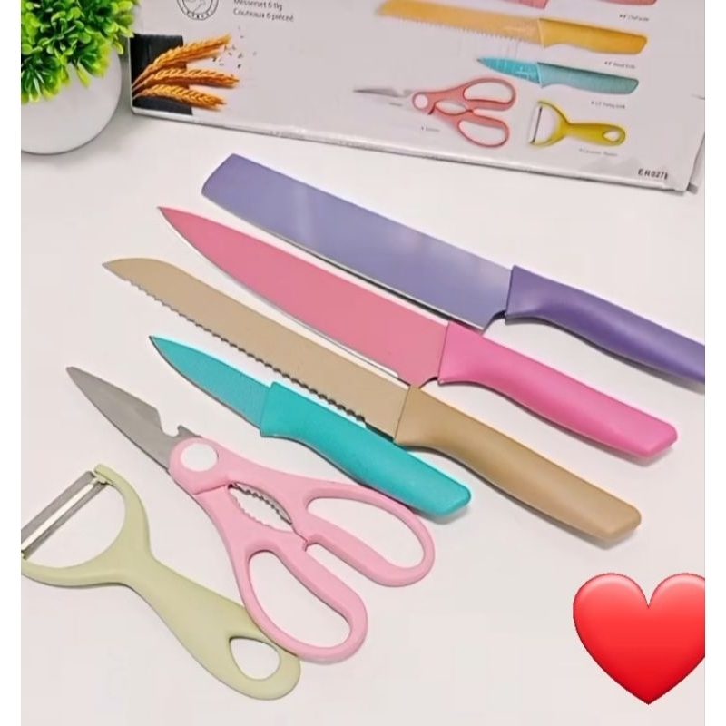 pisau dapur 6 in 1