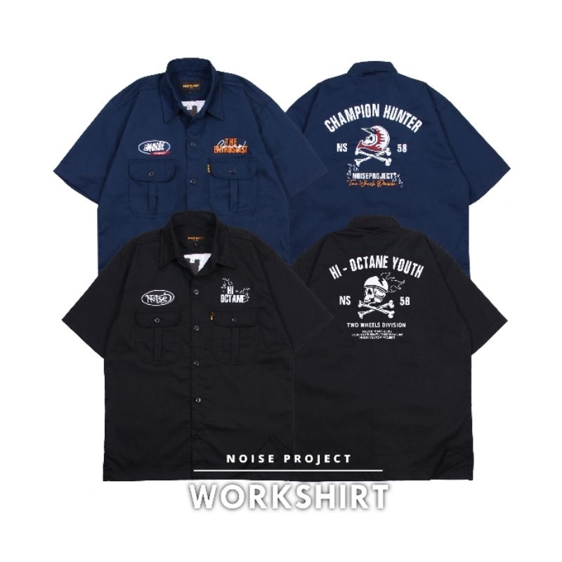 Workshirt Noise Project Kemeja Workshirt Kemeja Pria Workshirt Premium