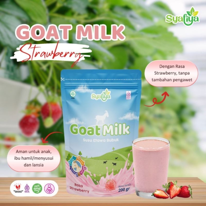 

GOATMILK STRAWBERRY SYAFIYAA 200 Gram